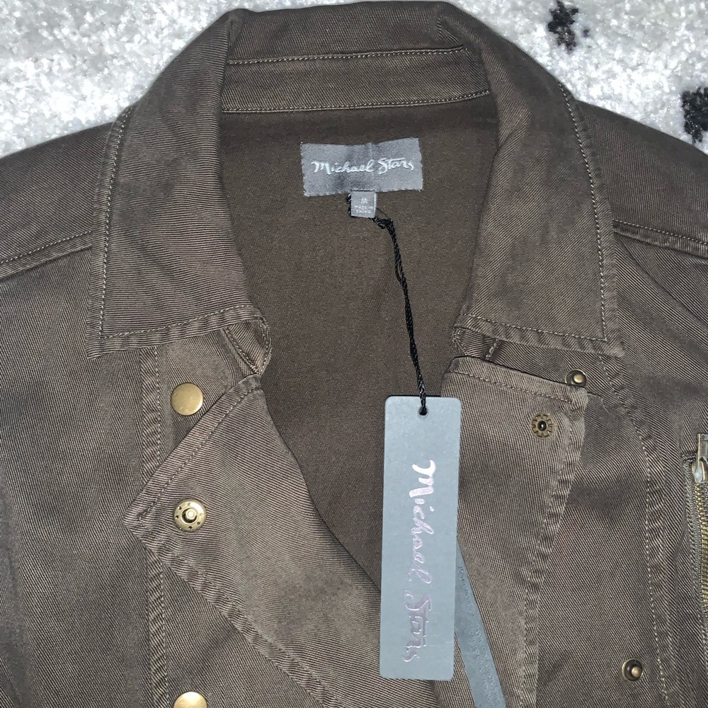 ๐ Michael Stars Double Breasted Trench Vests SIZE Medium - Picture 8 of 12